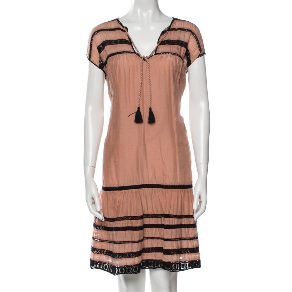 Carolina K A-Line Flowey Pink Dress